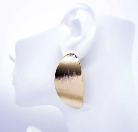 Oval Slab Earrings