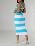 "Tisha" Maxi Dress (Blue)