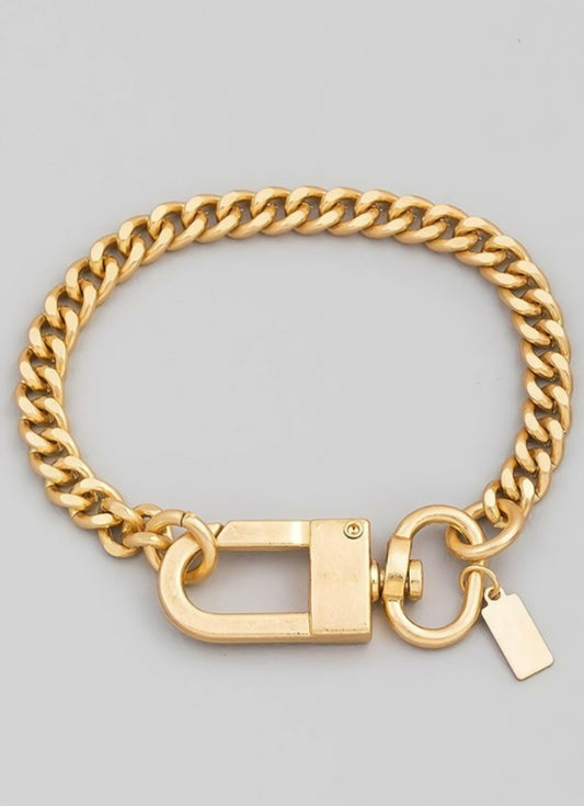 Brace Yourself Gold Bracelet